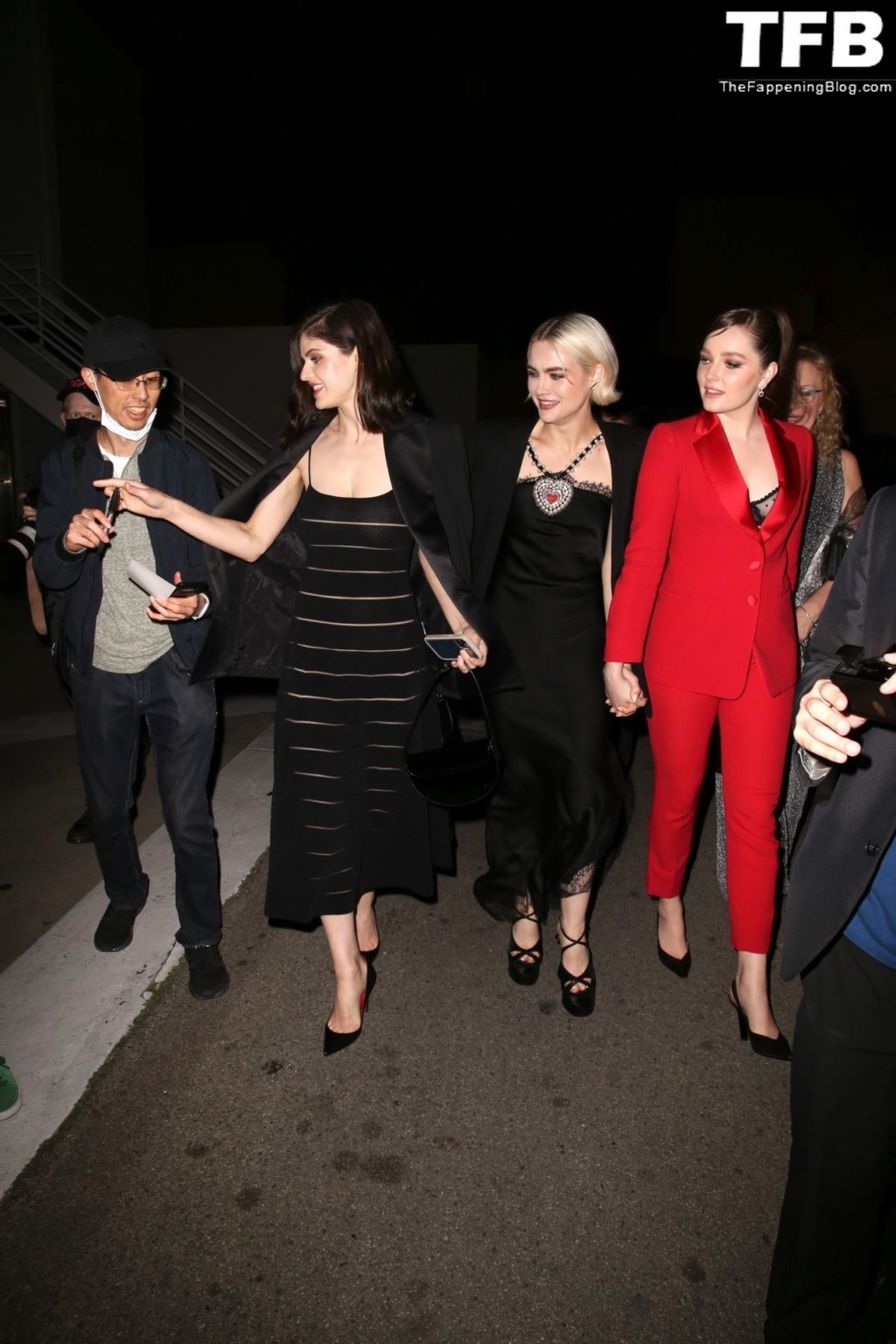 Braless Alexandra Daddario Leaves the Giorgio Armani Oscars Pre-party (34 Photos)