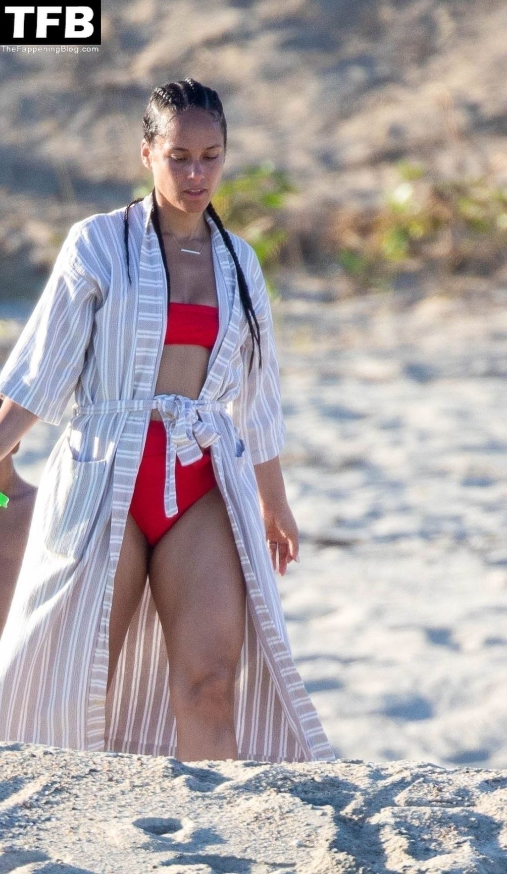 Alicia Keys Enjoys a Beach Day in Cabo (28 Photos)