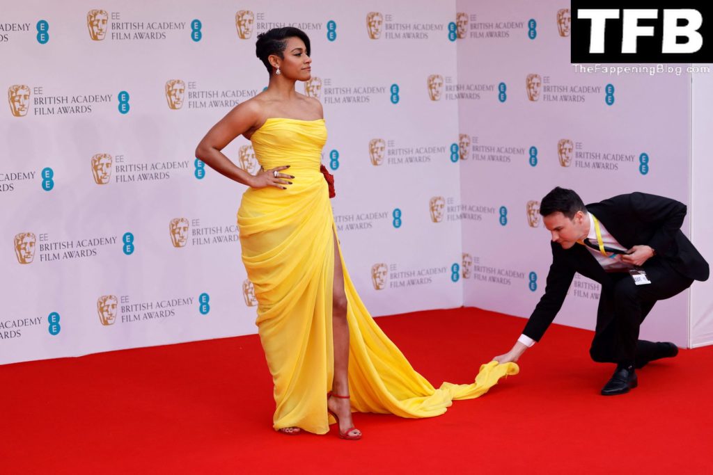 Ariana DeBose Stuns in a Yellow Dress at the 75th British Academy of Film and Television Awards (116 Photos)