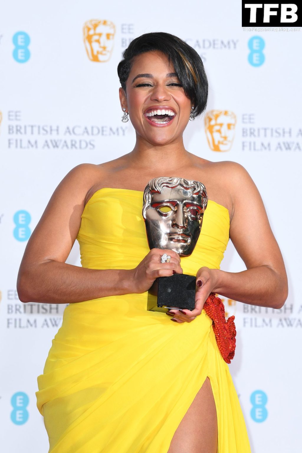 Ariana DeBose Stuns in a Yellow Dress at the 75th British Academy of Film and Television Awards (116 Photos)