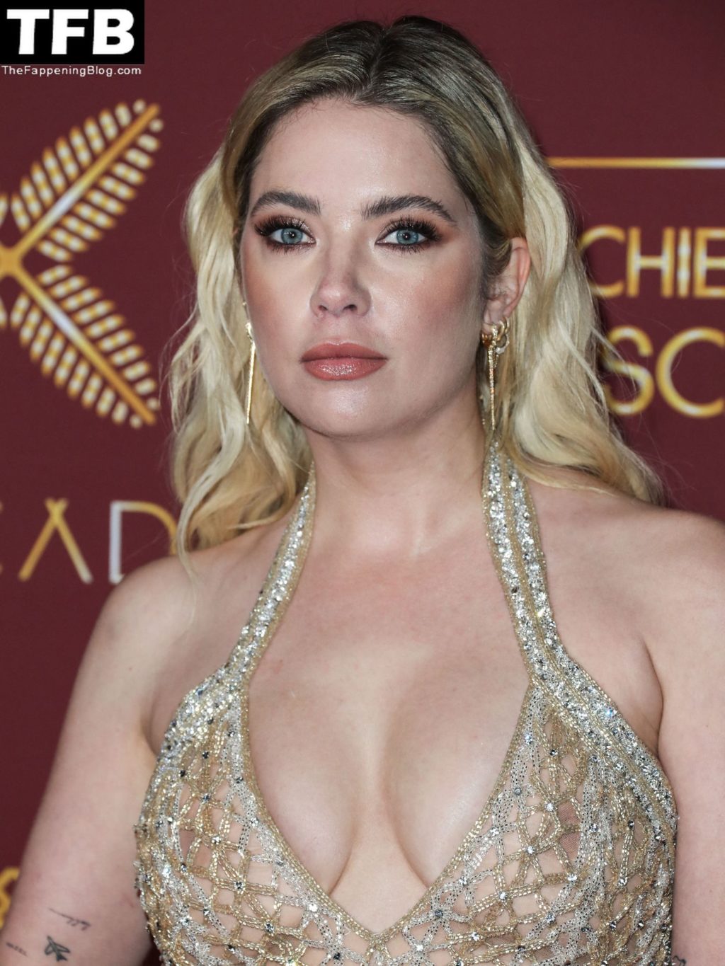 Ashley Benson Displays Nice Cleavage at the Darren Dzienciol and Richie Akiva Oscar Party (22 Photos)