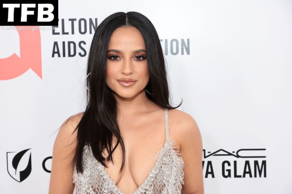 Becky G Displays Her Sexy Tits at Elton John AIDS Foundation’s Oscars Viewing Party (5 Photos)