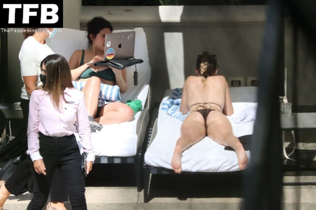Brandi Cyrus Chills by the Pool of Her Hotel in Sao Paulo (41 Photos)