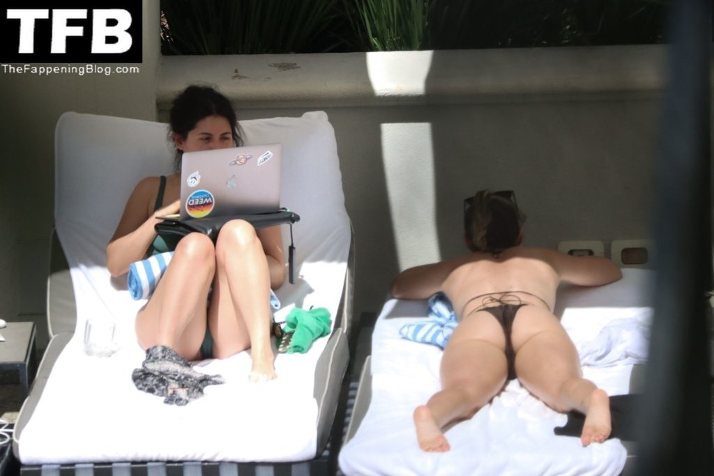 Brandi Cyrus Chills by the Pool of Her Hotel in Sao Paulo (41 Photos)