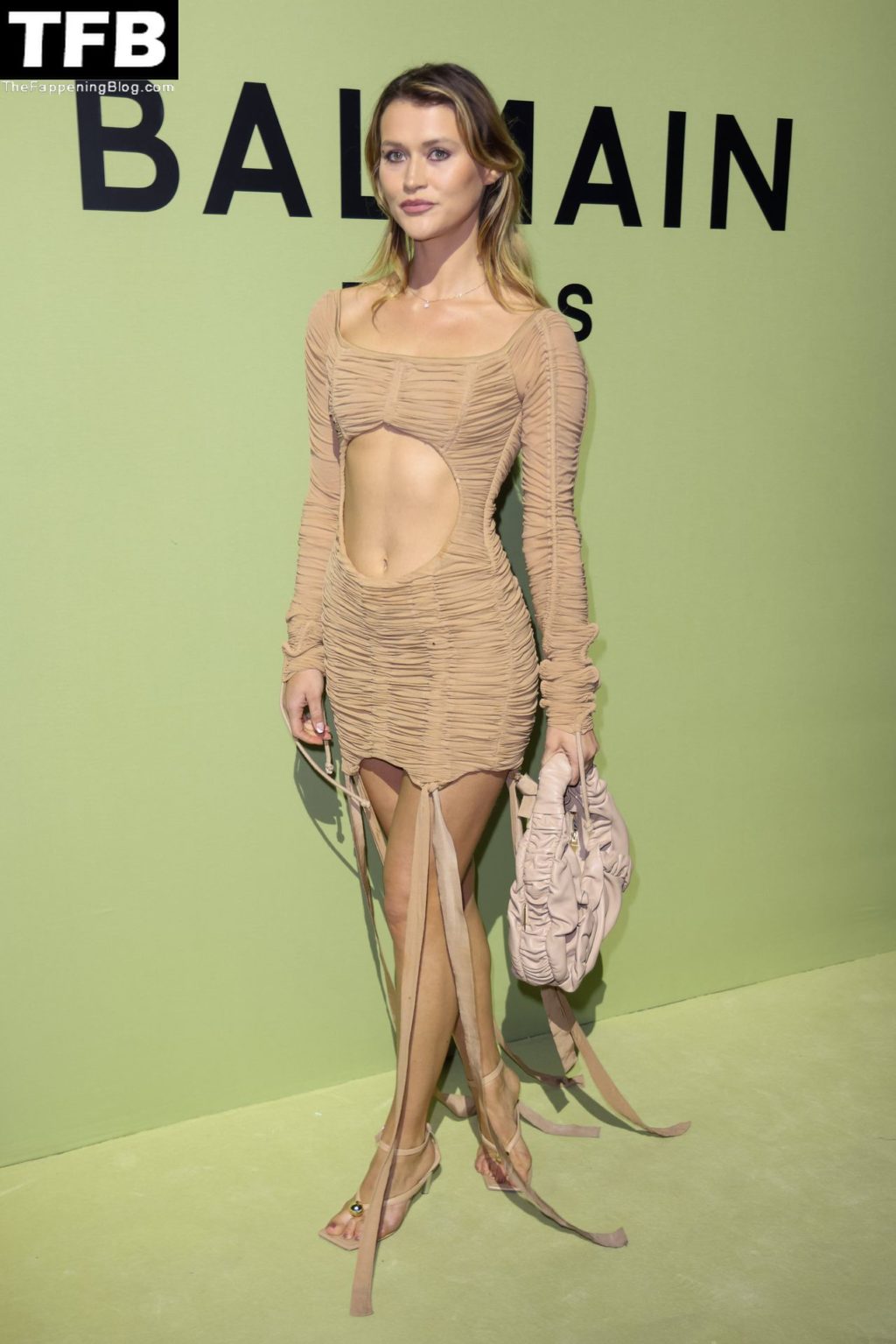 Chloe Lecareux Flaunts Her Sexy Legs During Paris Fashion Week (11 Photos)