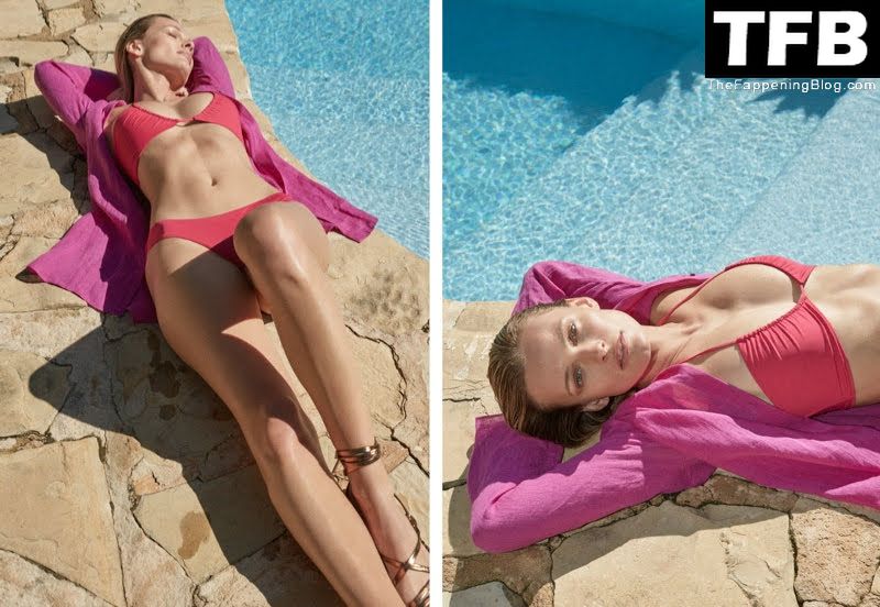Sexy Edita Vilkeviciute Poses For the Massimo Dutti’s Swim Collection (16 Photos)
