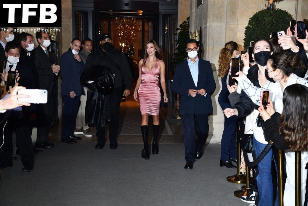 Hailey Bieber is Seen Leaving Her Hotel on Her Way to Have Dinner in Paris (45 Photos)