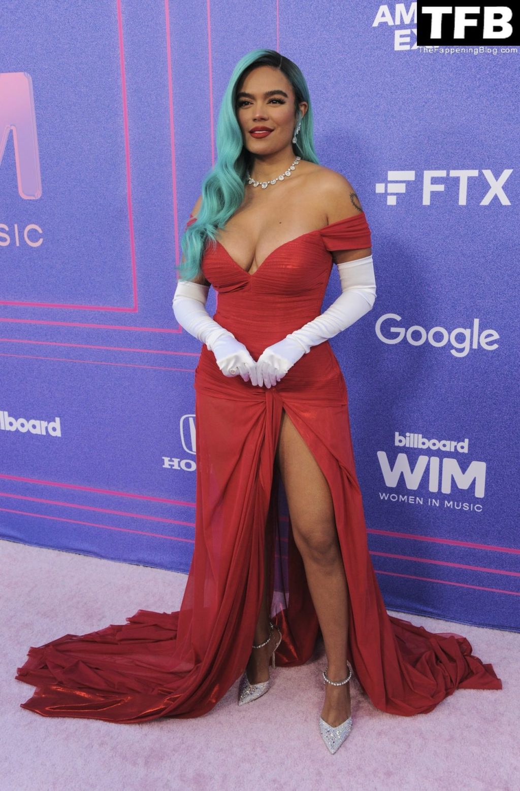 Karol G Flaunts Nice Cleavage at the Billboard Women in Music Awards (17 Photos)