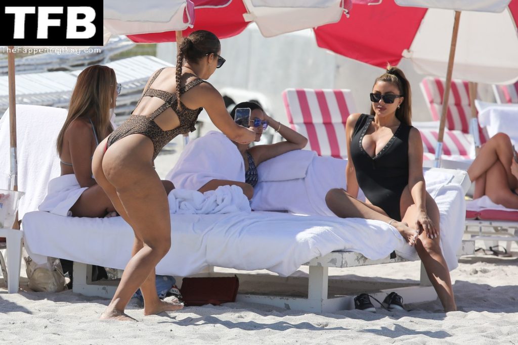 Larsa Pippen Rocks a Black Swimsuit For a Beach Day in Miami (77 Photos)