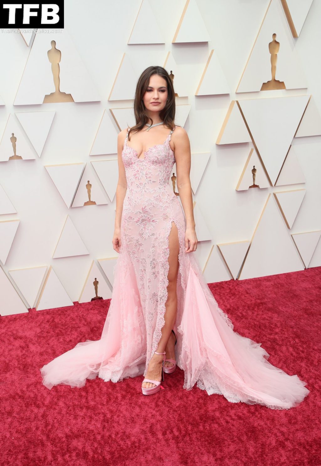 Lily James Stuns on the Red Carpet at the 94th Annual Academy Awards (39 Photos)