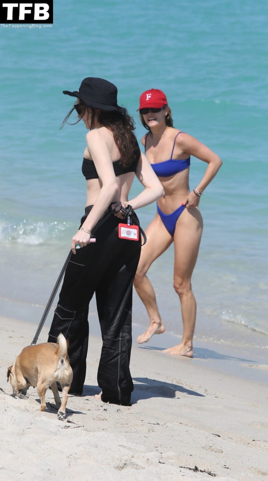 Nina Agdal Cools Off in Miami in a Sexy Blue Bikini (24 Photos)