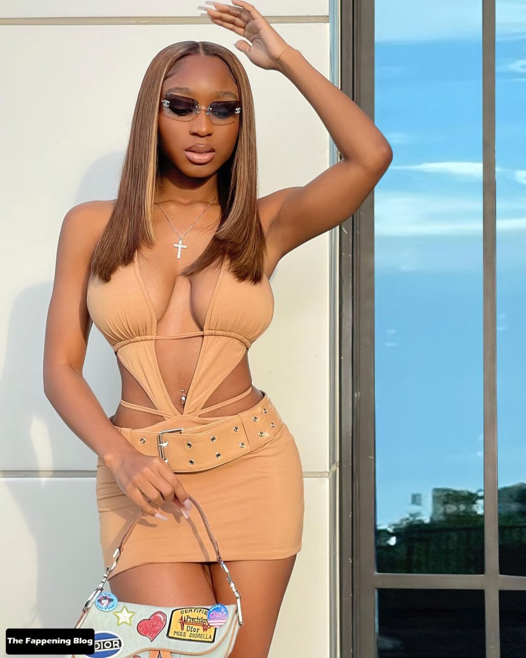 Normani Showcases Her Sexy Tits &amp; Legs as She Poses in a Skimpy Dress (7 Photos)