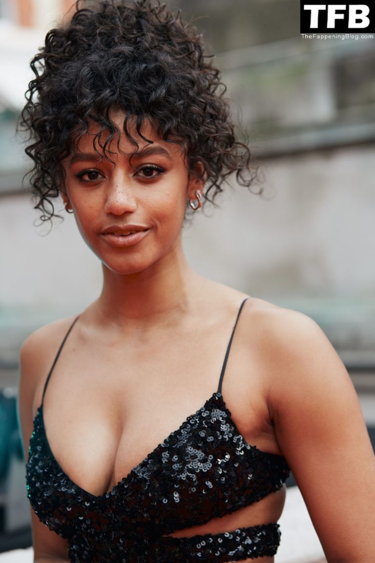 Shalom Brune Franklin Flaunts Nice Cleavage At The Bafta British