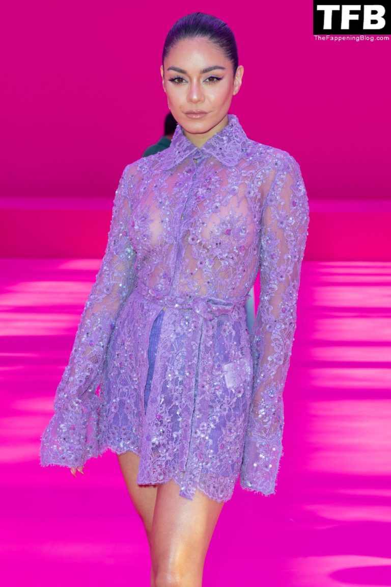 Vanessa Hudgens Looks Hot In A See Through Dress At The Valentino
