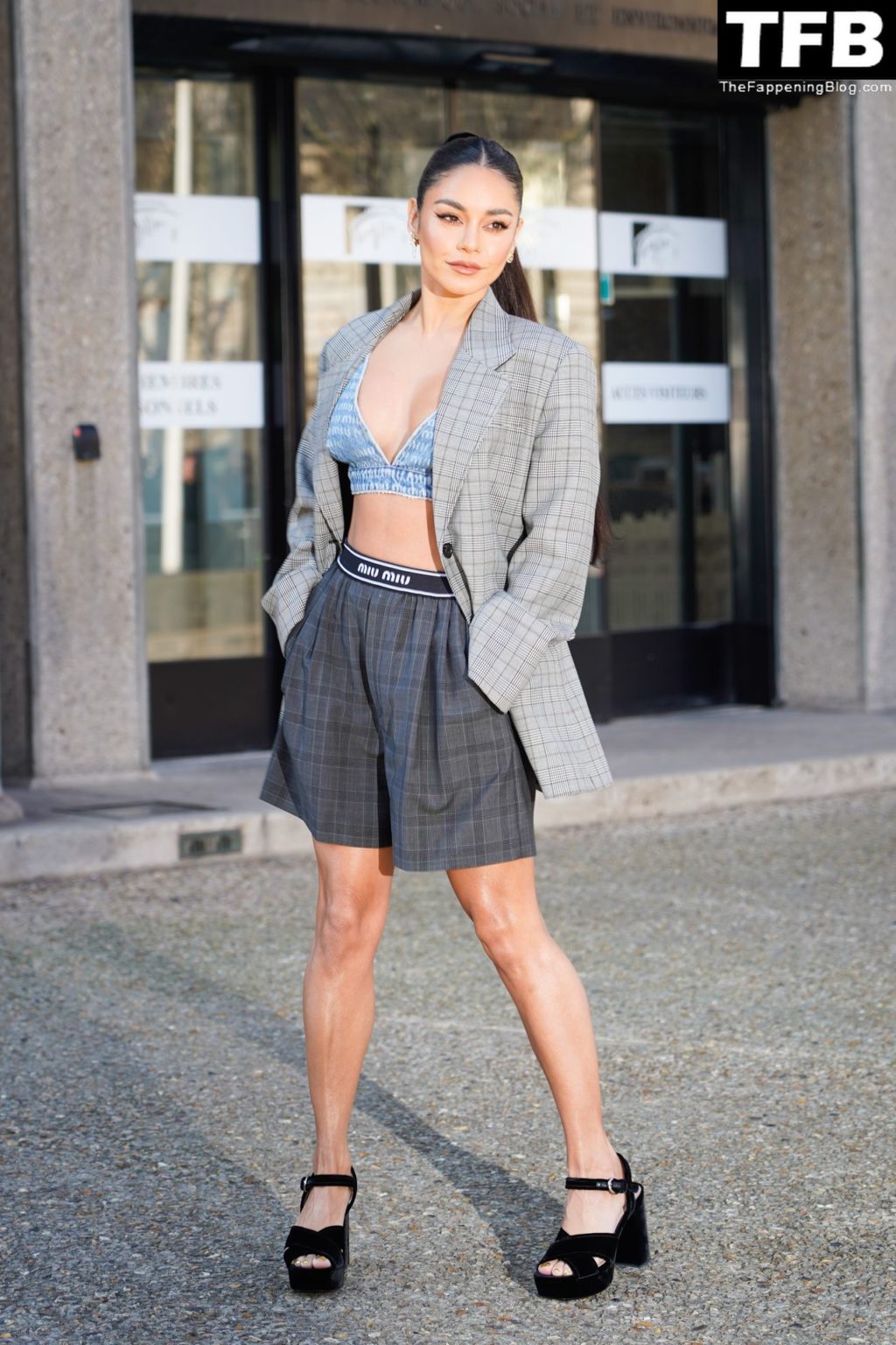 Vanessa Hudgens Flaunts Her Sexy Legs as She Attends the Miu Miu Womenswear Show (77 Photos)