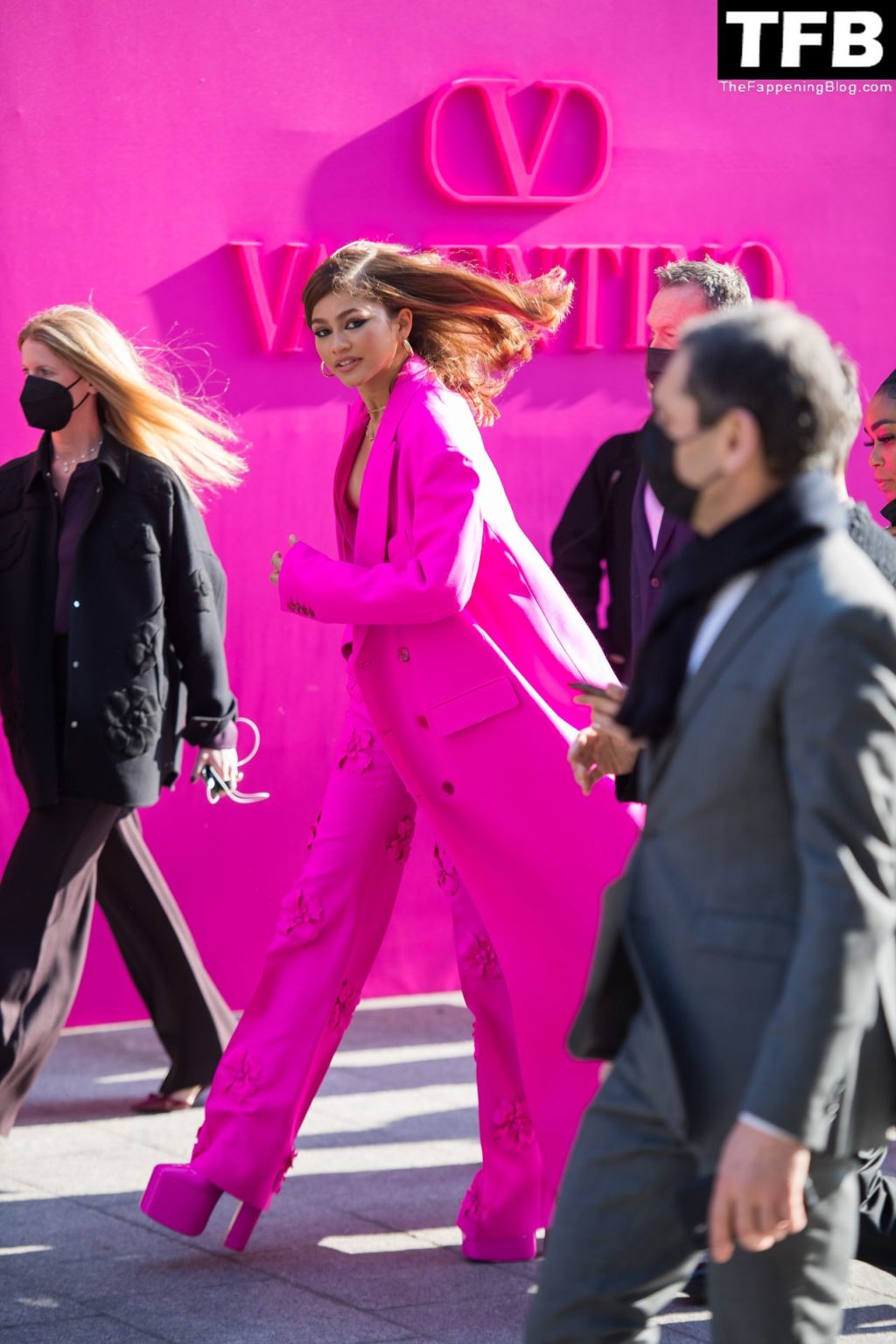 Braless Zendaya Attends the Valentino Womenswear Show in Paris (44 Photos)