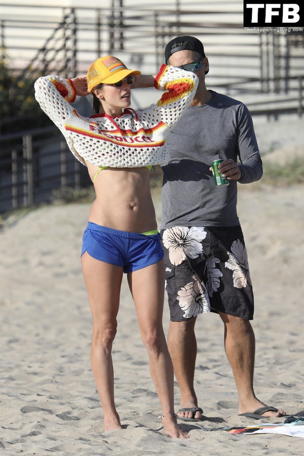 Alessandra Ambrosio Serves Up Beach Body in a Yellow Bikini While Out in Malibu (124 Photos)