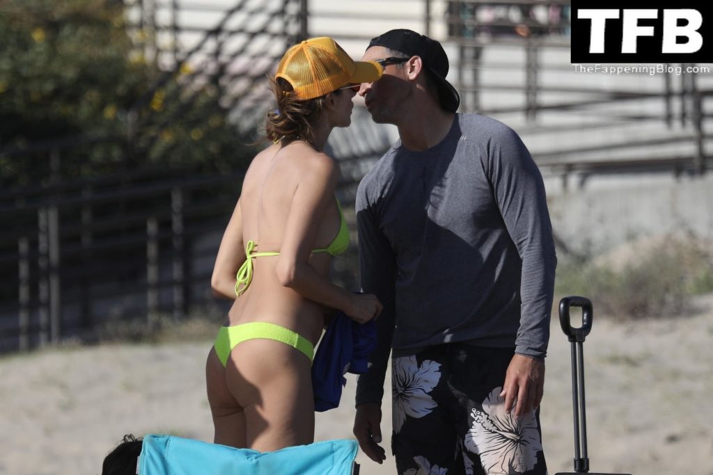 Alessandra Ambrosio Serves Up Beach Body in a Yellow Bikini While Out in Malibu (124 Photos)