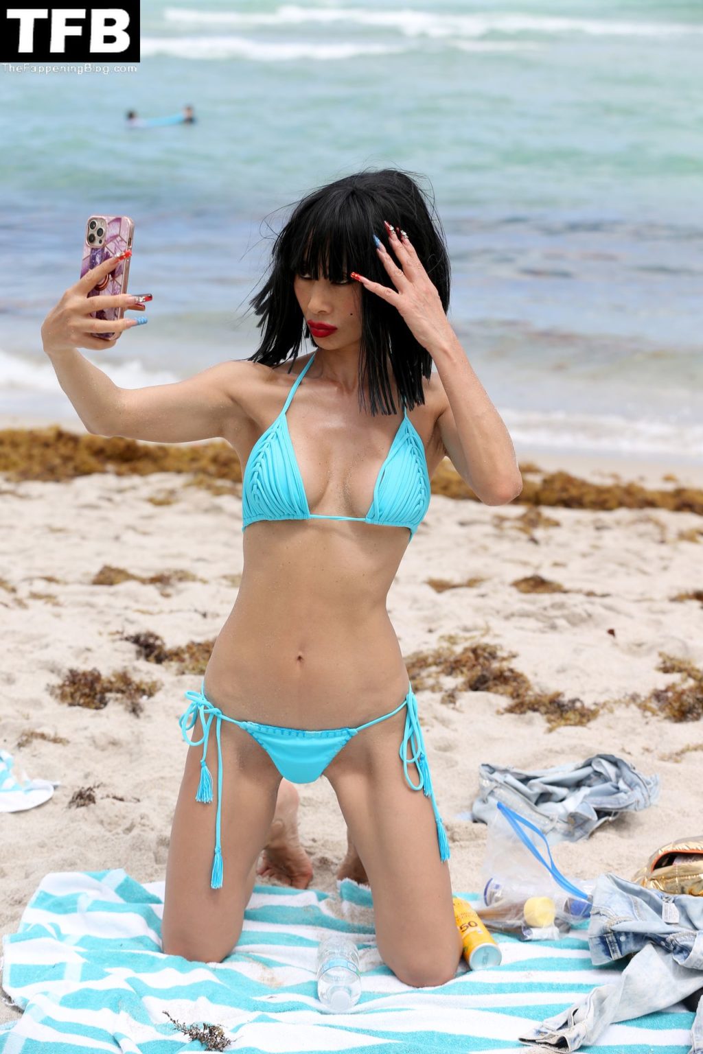 Bai Ling Looks Hot and Fit at the Beach in Florida (121 Photos)