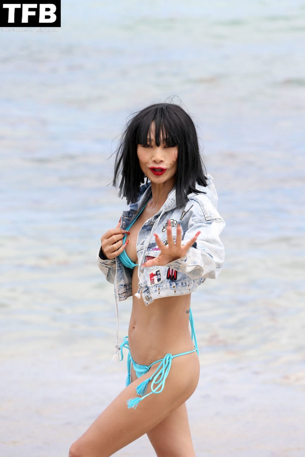 Bai Ling Looks Hot and Fit at the Beach in Florida (121 Photos)