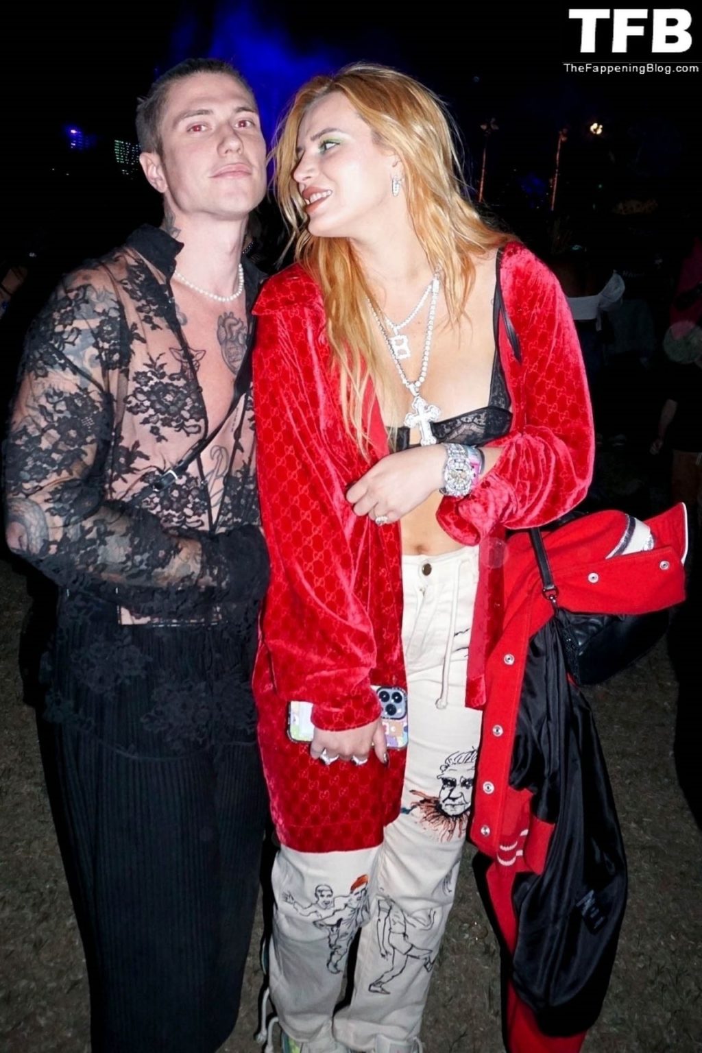 Bella Thorne is Seen at Coachella’s Neon Festival (25 Photos)