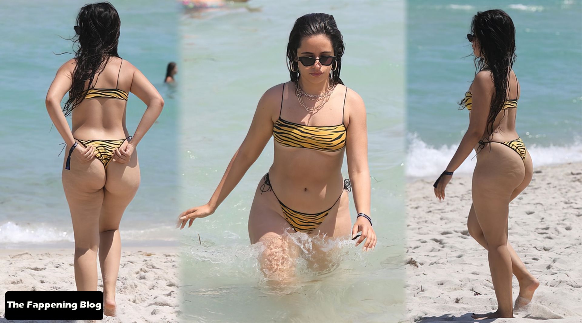 Singer Camila Cabello is pictured in Miami beach taking a few days off whil...