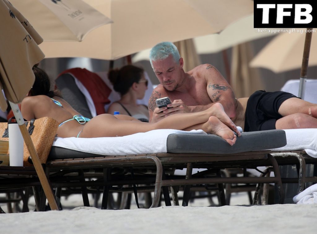 Diplo and Chantel Jeffries Hang Out Together on the Beach in Miami (40 Photos)