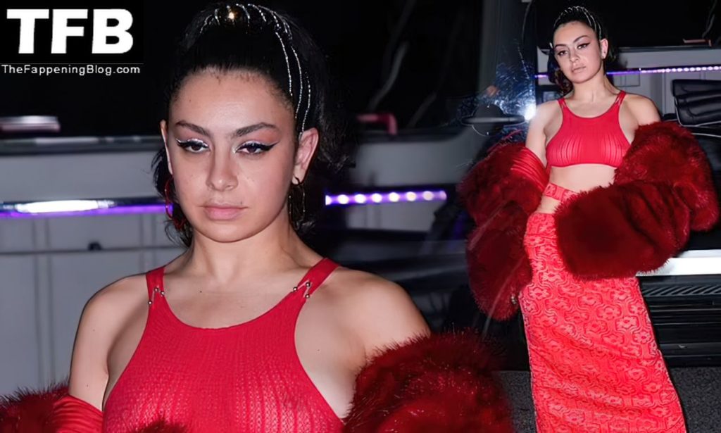 Braless Charli XCX Stuns in All Red Out in NYC (21 Photos)