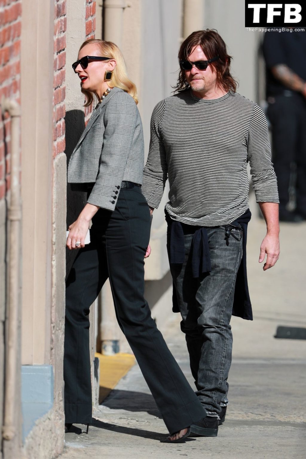 Diane Kruger is Joined by Her Hubby Norman Reedus at Jimmy Kimmel Live (11 Photos)
