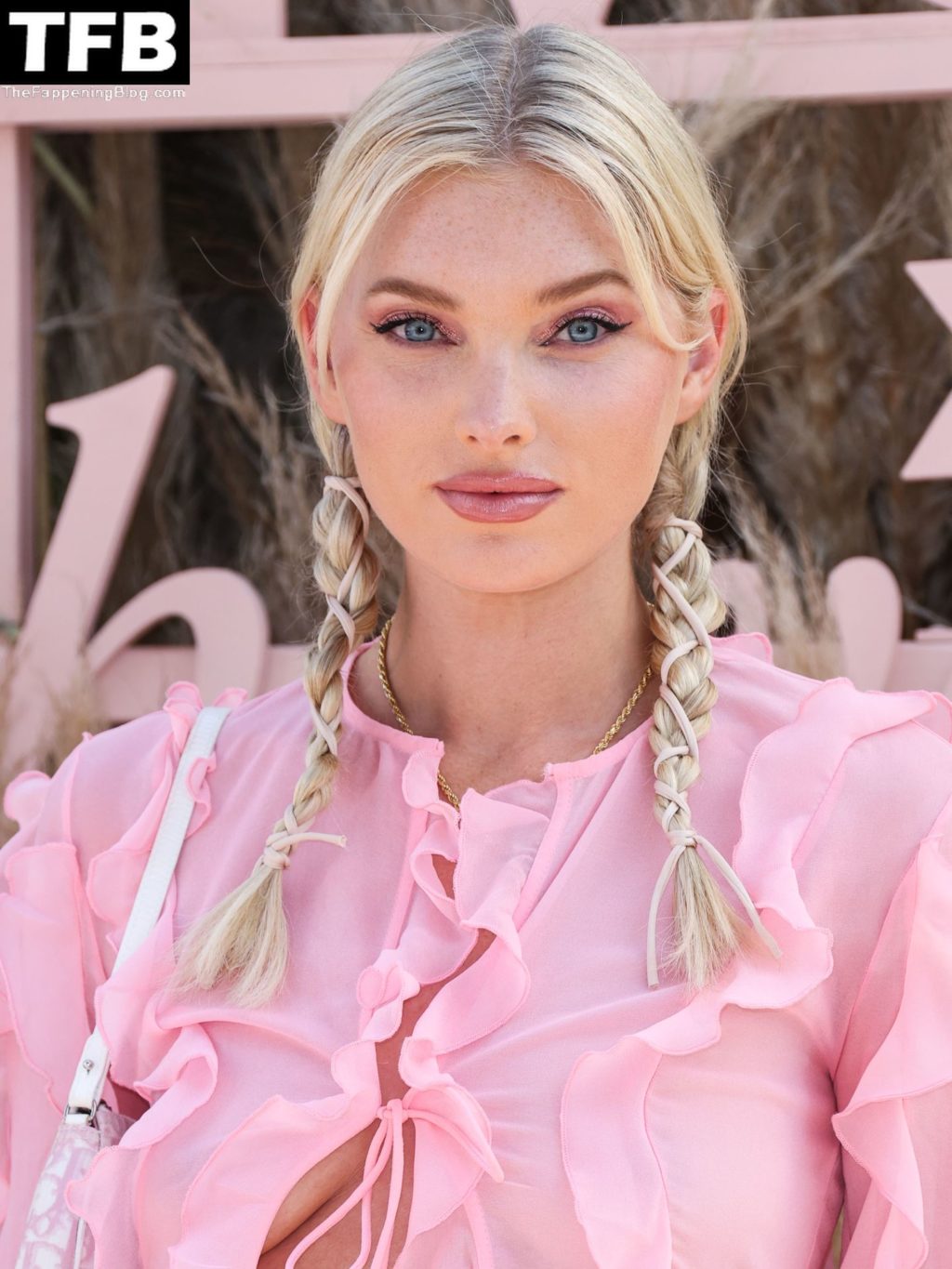 Elsa Hosk Poses Braless at Revolve Festival at the Coachella Valley Music and Arts Festival (27 Photos)
