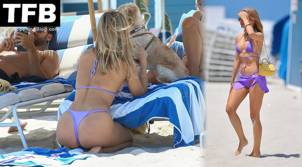 Kimberley Garner Has a Family Day on the Beach in Miami (141 Photos)