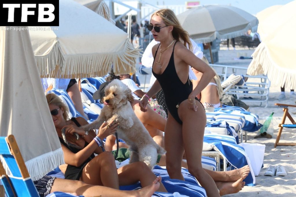 Kimberley Garner Heats Up Miami Beach in a Black One-Piece (100 Photos)