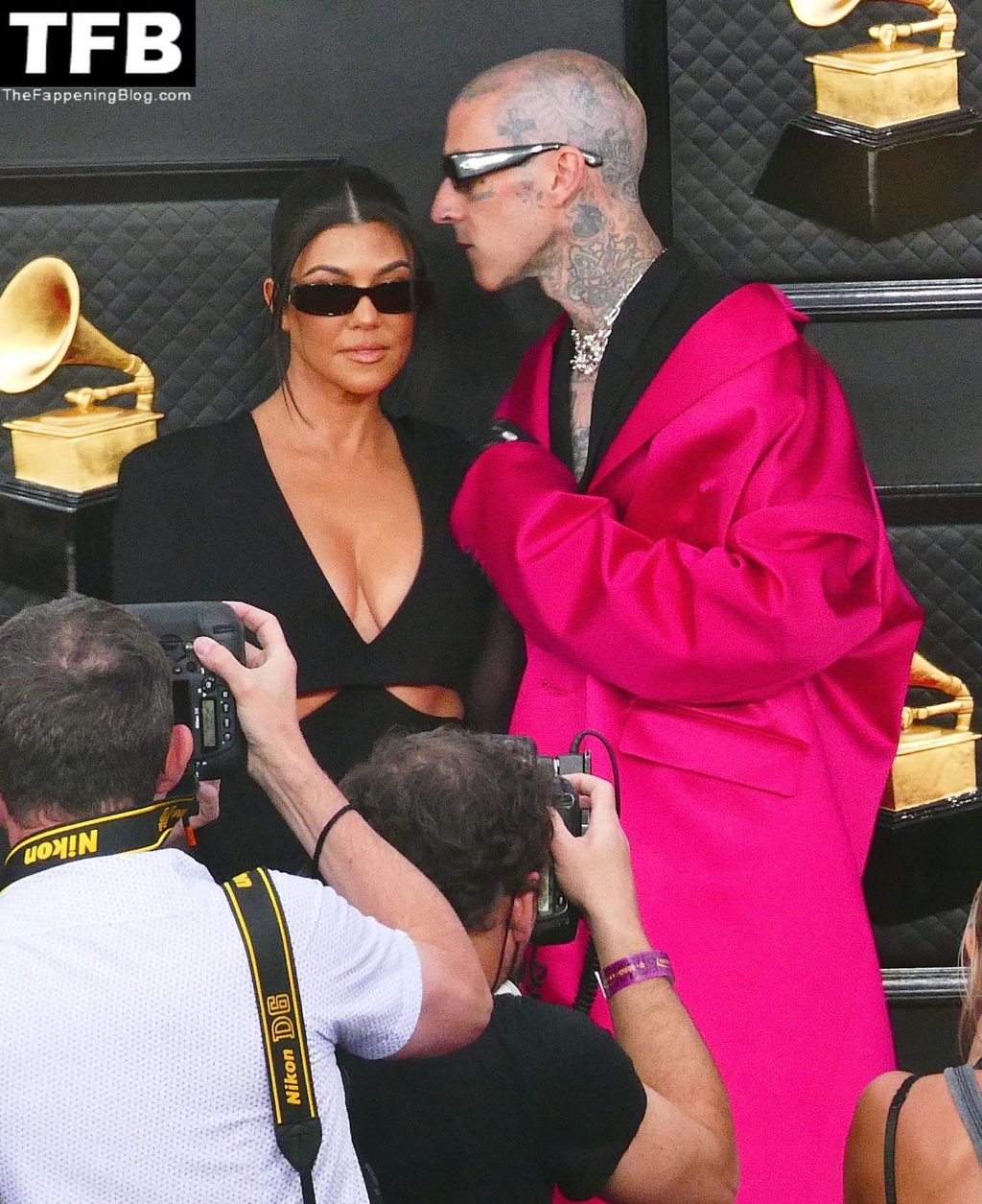 Kourtney Kardashian &amp; Travis Barker Attend First Grammys in Las Vegas (77 Photos)