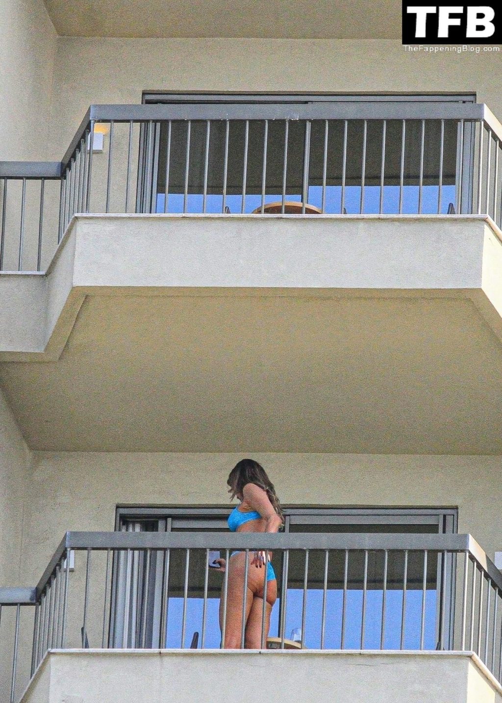 Luciana Gimenez Relaxes in a Blue Bikini on the Balcony of Her Hotel in Rio de Janeiro (35 Photos)