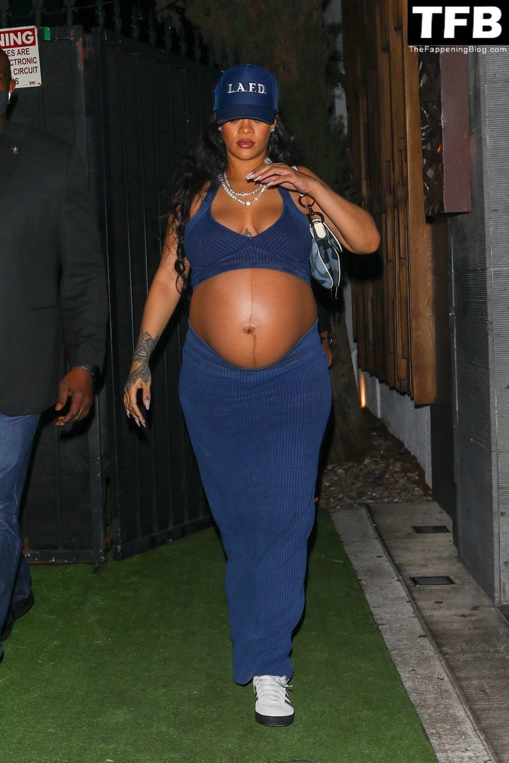 Rihanna Shows Off Her Massive Bulging Belly Leaving After Dinner at Nobu (53 Photos)