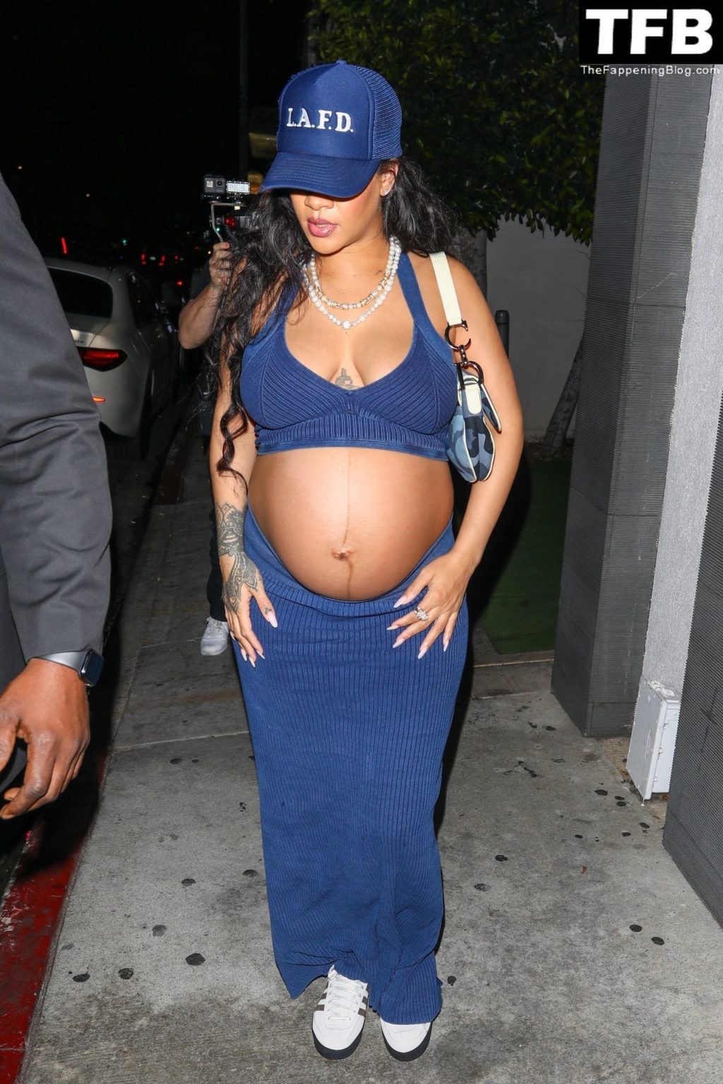 Rihanna Shows Off Her Massive Bulging Belly Leaving After Dinner at Nobu (53 Photos)