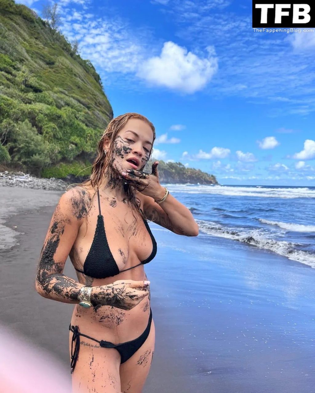Rita Ora Looks Hot in a Bikini on the Beach (6 Photos)