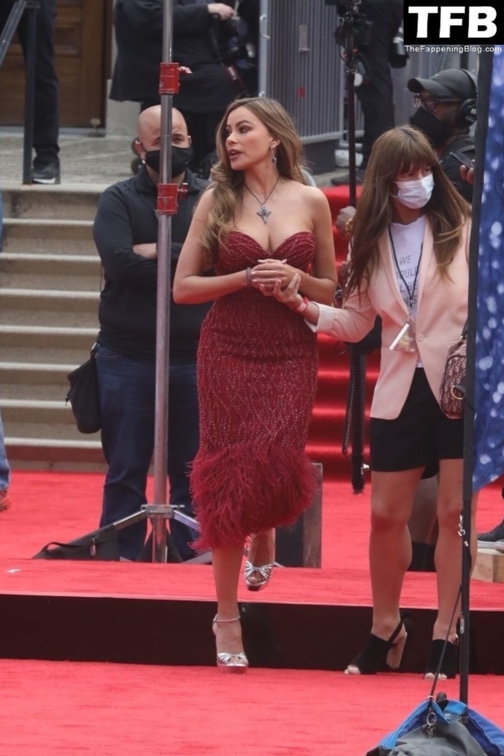 Sofía Vergara Displays Her Stunning Figure in a Red Dress at the ‘America’s Got Talent’ Season 17 Kick-Off in LA (134 Photos)