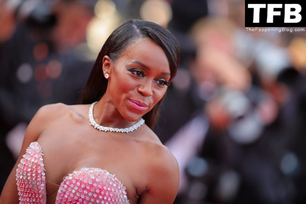 Aja Naomi King Shows Off Her Sexy Tits at the 75th Annual Cannes Film Festival (72 Photos)