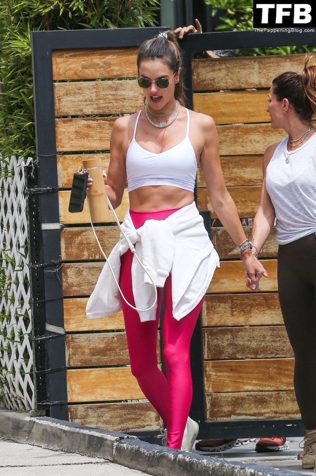 Alessandra Ambrosio Brings Hot Pink Yoga Pants for Tuesday Workout (33 Photos)