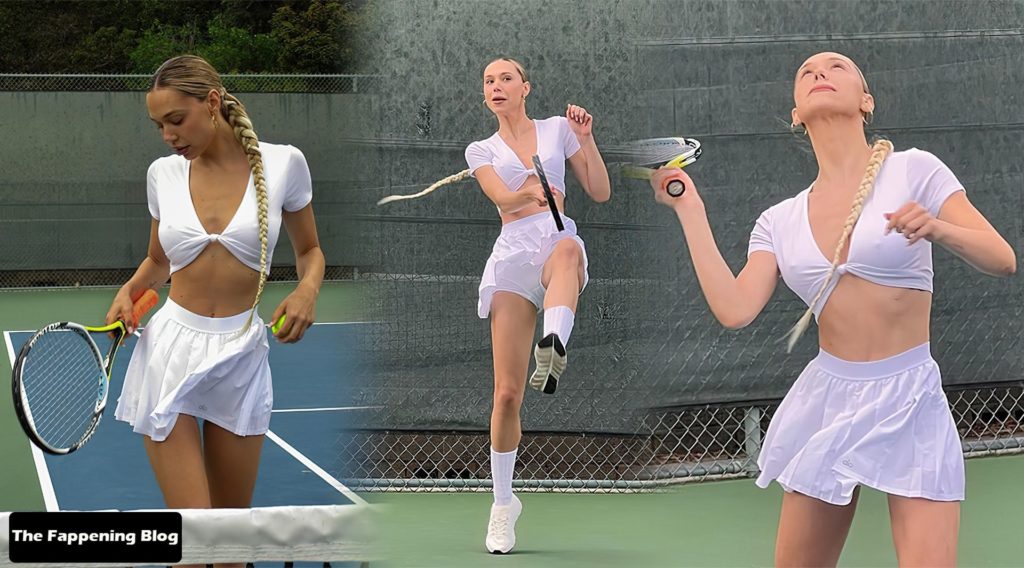 Alexis Ren Looks Hot in a Beautiful Tennis Shoot (16 Photos)