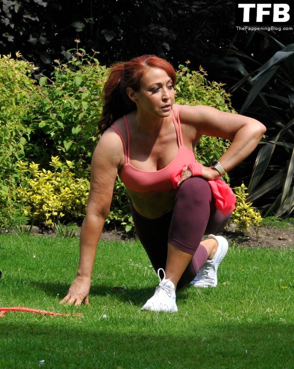 Amy Anzel Puts on a Busty Display During Outdoor Workout (14 Photos)