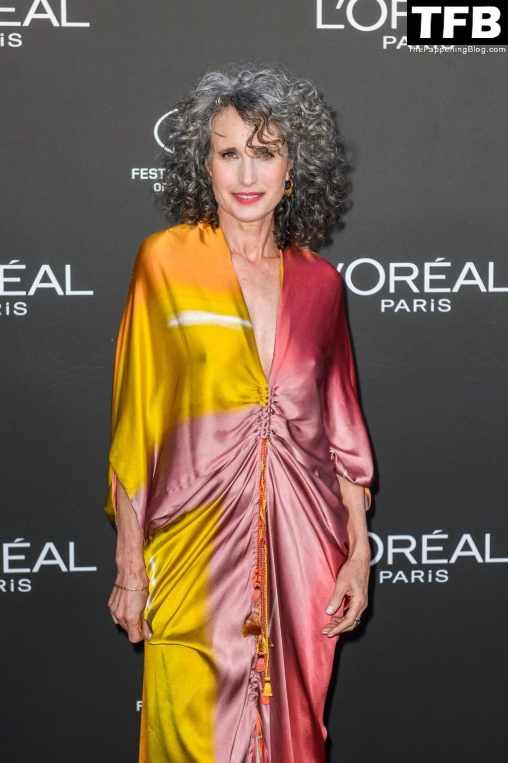 Andie MacDowell Shows Her Pokies at the L’Oreal Paris Lights On Women Award 2022 (5 Photos)