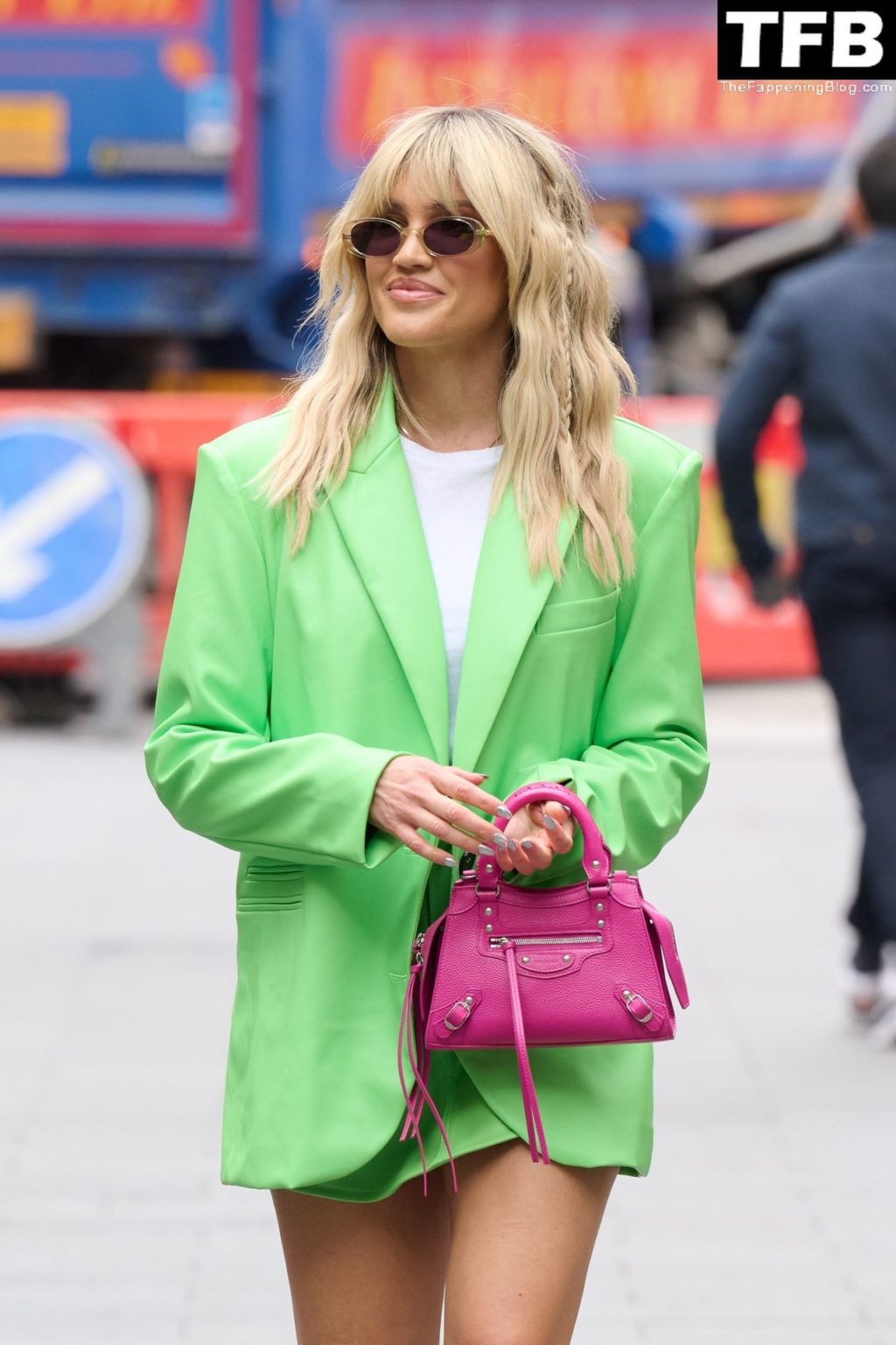 Leggy Ashley Roberts is pictured Leaving in Style from the Global Radio Studios in London (11 Photos)