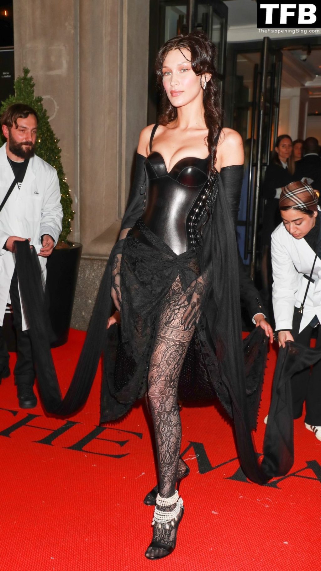 Bella Hadid Displays Her Sexy Breasts at The 2022 Met Gala in NYC (63 Photos)