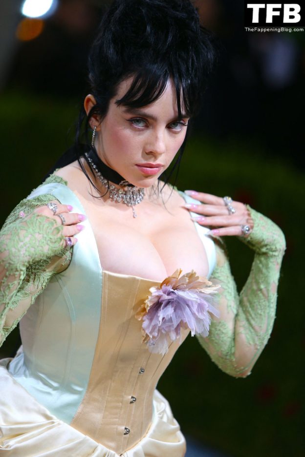 Billie Eilish Showcases Nice Cleavage At The 2022 Met Gala In Nyc 155 Photos Thefappening 