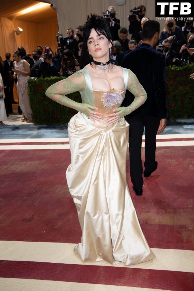 Billie Eilish Showcases Nice Cleavage At The 2022 Met Gala In Nyc 155 Photos Thefappening 