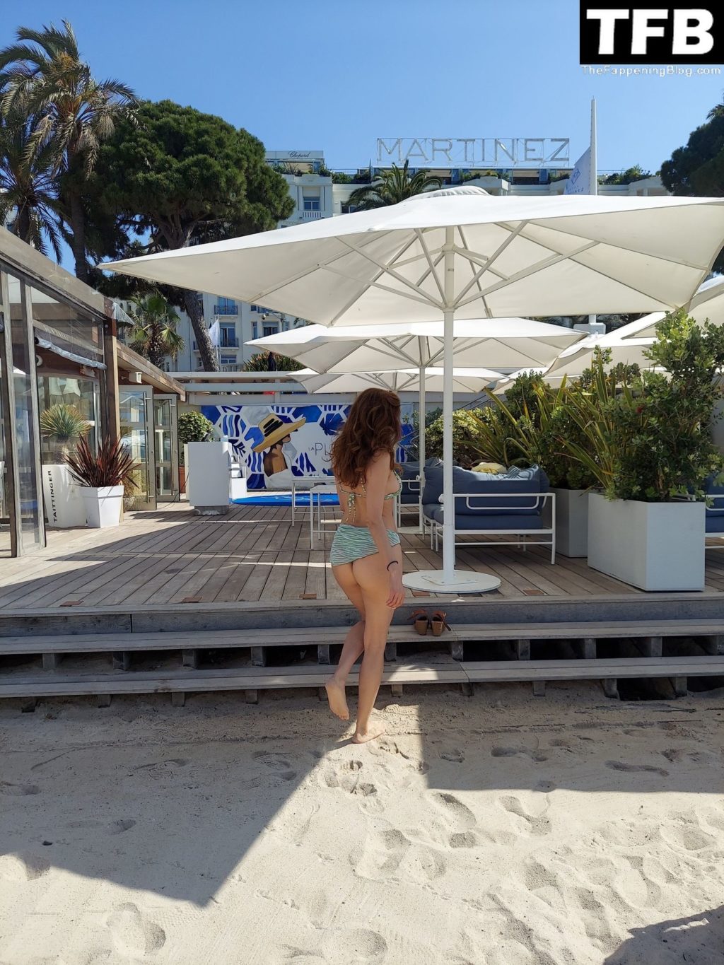 Blanca Blanco Enjoys a Beach Day While Attending Cannes Film Festival (27 Photos)