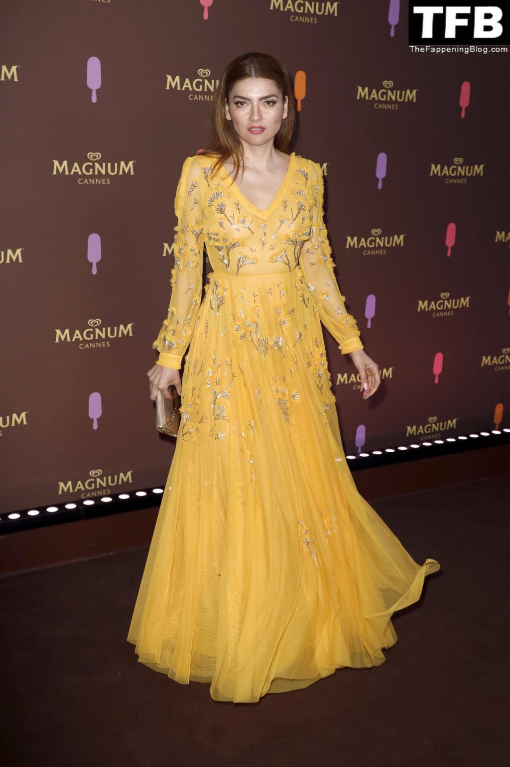 Blanca Blanco Looks Hot in a See-Through Yellow Dress at the 75th Annual Cannes Film Festival (25 Photos)
