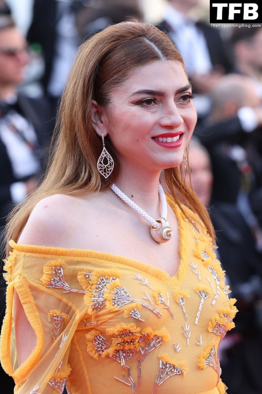 Blanca Blanco Looks Hot in a See-Through Yellow Dress at the 75th Annual Cannes Film Festival (25 Photos)